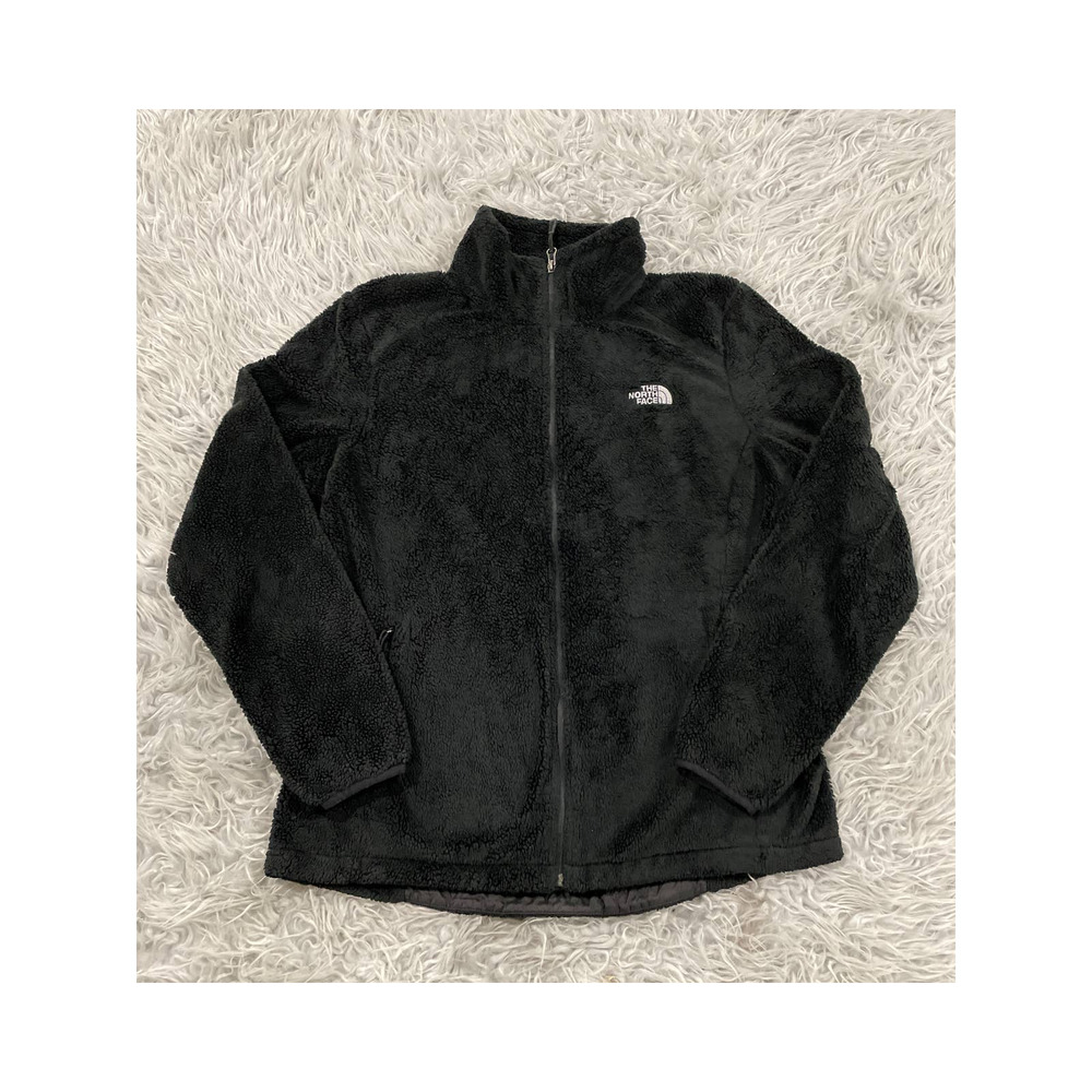 The North Face Oso Osito Silken Fleece Full Zip Jacket Sz L Black
